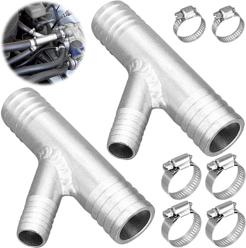 ForoGore GRT A Pair 1" to 5/8 CAB Heater Y Fitting UTV SXS RZR CAN AM Polaris - Image 1